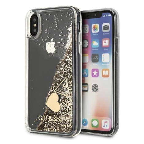 Kryt Guess GUOHCPXGLHFLGO iPhone X/Xs gold hard case Glitter Charms (GUOHCPXGLHFLGO)