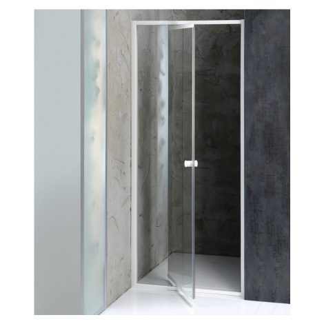 Aqualine AMICO sprchové dveře výklopné 740-820x1850mm, čiré sklo