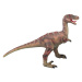 Alltoys Dinosaurus měkký Velociraptor 65 cm hnědý