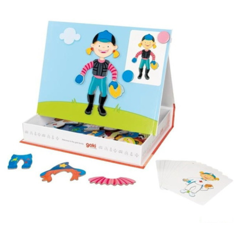 Puzzle magnetické - Kniha, Převleky holka (Goki)