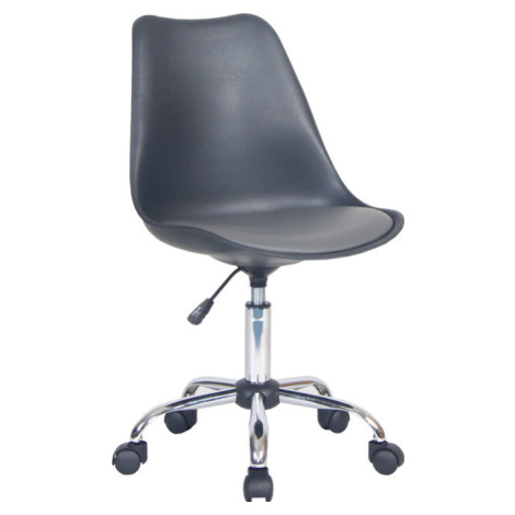 Tempo Kondela Kancelářská židle DARISA - černá / tmavě šedá + kupón KONDELA10 na okamžitou slevu