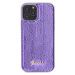 Zadní kryt Guess Sequin Script Logo pro Apple iPhone 12/12 Pro, fialová