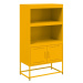 vidaXL Skříň highboard hořčicově žlutá 68,5 x 38,5 x 123,5 cm ocel