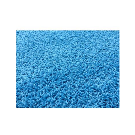 Kusový koberec Color shaggy modrý Vopi