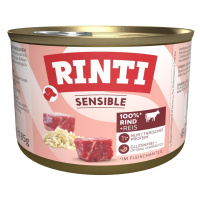 Rinti Sensible s hovězím masem a rýží 12 × 185 g