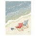 Ilustrace Deck Chairs on the Beach, MHJ, 30 × 40 cm