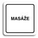 Accept Piktogram "masáže" (80 × 80 mm) (bílá tabulka - černý tisk)
