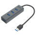 i-tec USB 3.0 Metal pasivní 4 portový HUB - U3HUBMETAL403