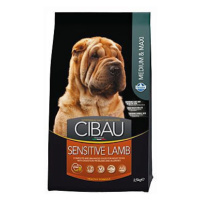 CIBAU Dog Adult Sensitive Lamb&Rice 12kg + 2 kg zdarma
