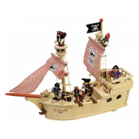 Tidlo dřevěná pirátská loď