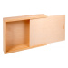 FK Dřevěná krabička na fotografie - 24,5x18x5,3 cm, Přírodní