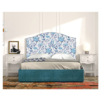 Estila Luxusní klasická manželská postel Genova s elegantním čalouněným čelem 160cm