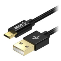 AlzaPower AluCore USB-A to Micro USB 2m černý