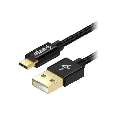AlzaPower AluCore USB-A to Micro USB 2m černý