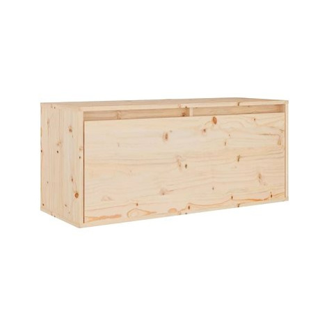 Shumee nástěnná 80×30×35 cm masivní borové dřevo, 813455