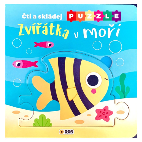 Zvířátka v moři Čti a skládej puzzle SUN