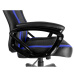 Herní židle A-RACER Q11 –⁠ PU kůže, černá/modrá