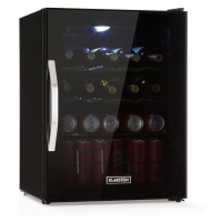Klarstein Beersafe XL Onyx, lednice na nápoje, energetická třída E, LED, kovové mřížky, skleněné