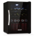Klarstein Beersafe XL Onyx, lednice na nápoje, energetická třída E, LED, kovové mřížky, skleněné