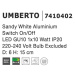 Nova Luce Stylová nástěnná lampička Umberto s nastavitelným spotem - 1 x 35 W, bílá NV 7410402