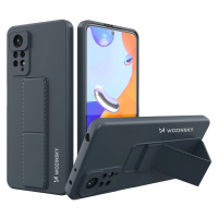 Wozinsky Kickstand Case silikonové pouzdro se stojánkem pro Xiaomi Redmi Note 11 Pro navy blue