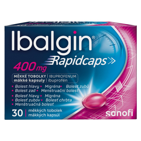 IBALGIN Rapidcaps 400 mg 30 měkkých tobolek