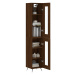 vidaXL Skříň highboard hnědý dub 34,5 x 34 x 180 cm kompozitní dřevo