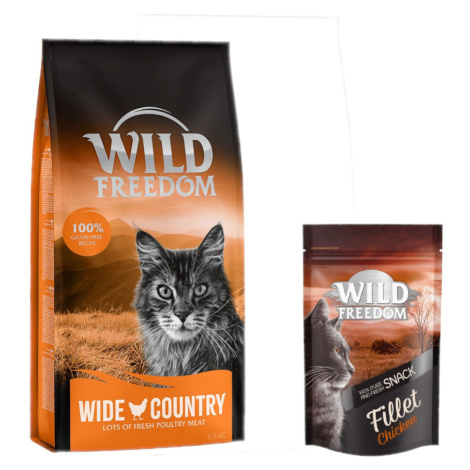 Wild Freedom 6,5 kg + Wild Freedom Filet Snacks kuřecí 100g zdarma - Adult "Wide Country" - drůb