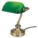 Orion Zora - stolní lampa, se zeleným stínidlem