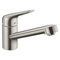 Dřezová baterie Hansgrohe Focus s otočným ramínkem vzhled nerezu 71808800