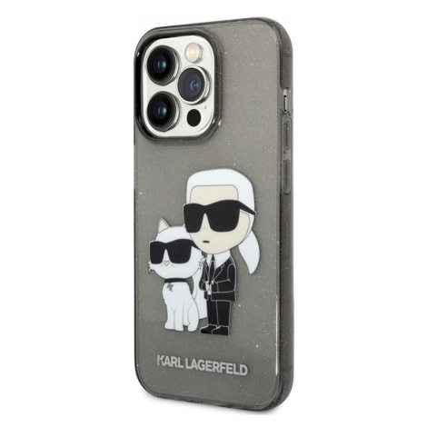 Karl Lagerfeld IML Glitter Nft Karl & Choupette Pouzdro iPhone 14 Pro Max (c