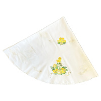 Top textil Velikonoční ubrus Kuřátka, průměr 132 cm, bílý