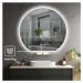 IREDA Koupelnové zrcadlo s LED osvětlením, kulaté, 50 cm