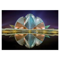 Fotografie The Lotus Temple, Jiti Chadha, 40 × 26.7 cm