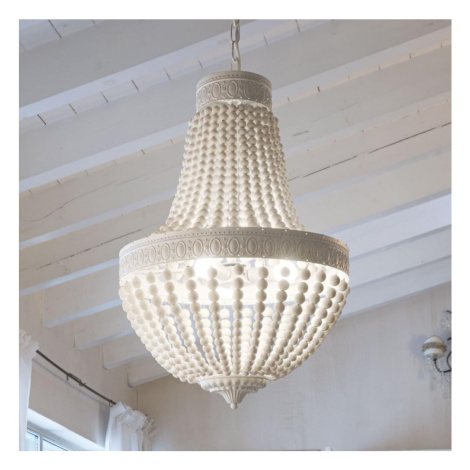 Ideal Lux - Lustr na řetězu MONET 5xE14/40W/230V pr. 40 cm konopí/bílá 162737