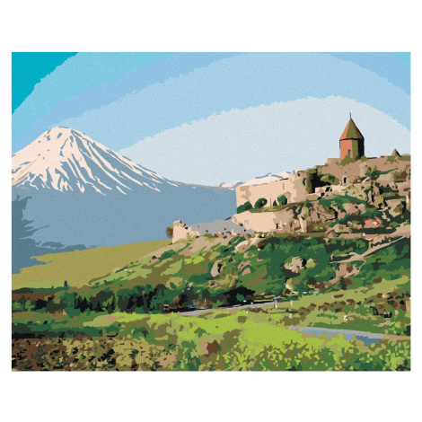 Diamondi - STARÝ HRAD, 40x50 cm, bez rámu a bez vypnutí plátna