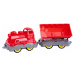 Nákladný vlak Mini Train With Wagon Power Worker BIG s vyklápěcím vozem délka 45 cm červený od 2