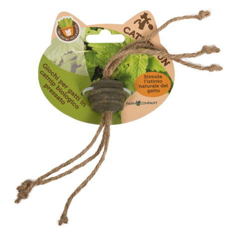 Farm Company balonek s jutou a catnipem pro kočky 25cm