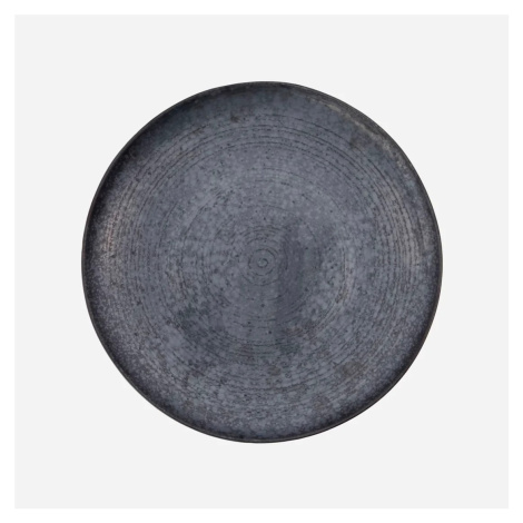 Mělký talíř z kameniny průměr 36 cm PION House Doctor - černá/hnědá