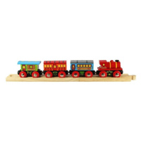 Bigjigs Rail Osobní vlak + 2 koleje