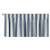 Dekoria Lambrekin na řasící pásce, modré a bílé svislé pruhy, 390 x 40 cm, Quadro, 143-90