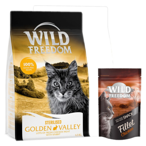 Wild Freedom 6,5 kg + Wild Freedom Filet Snacks kuřecí 100g zdarma - Adult "Golden Valley" Steri
