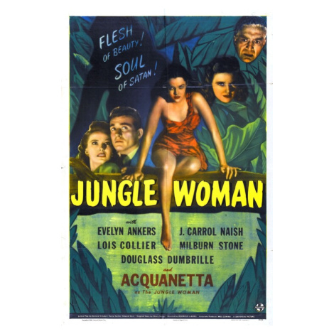 Plakát, Obraz - Jungle Woman Poster, 26.7 × 40 cm Europosters