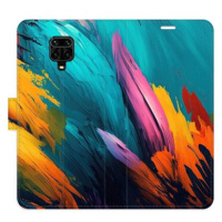 iSaprio flip pouzdro Orange Paint 02 pro Xiaomi Redmi Note 9 Pro / Note 9S