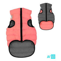 AiryVest bunda pro psy korálová/šedá L 55