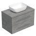 Koupelnová skříňka s krycí deskou Naturel Cube Way 80x53x46 cm beton mat CUBE46803BE45