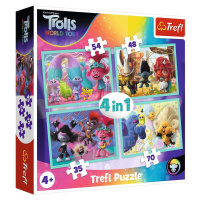 Puzzle Trollové 2 Světové turné 4v1