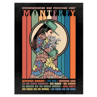 Ilustrace Monterey Pop Festival, Retrodrome, 30 × 40 cm