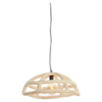 Krémové závěsné svítidlo ø 59 cm Porila – Light & Living