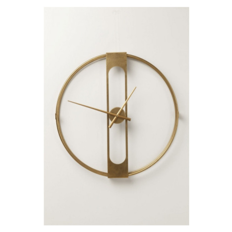KARE Design Nástěnné hodiny Clip - zlaté, Ø60 cm